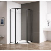 Душевой уголок Cezares Eco ECO-O-P-1-90-C-NERO 90х90 черный/прозрачное