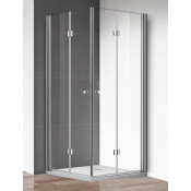 Душевой уголок Cezares Eco ECO-O-ASH-2-80/90-C-Cr 80х90 хром/прозрачное