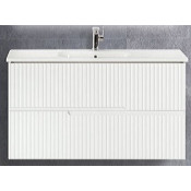 Тумба под раковину Cezares Moderno DUET-800-2C-SO-BL bianco lucido