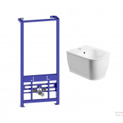 Подвесное биде Lavinia Boho Relfix Bell Pro 77070253 с инсталляцией