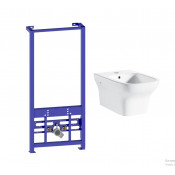 Подвесное биде Lavinia Boho Relfix Bristol 77070256 с инсталляцией