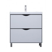 Тумба под раковину Velvex Rigli tnRIG.80.2Y-21.631.231 белый/графит