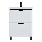 Тумба под раковину Velvex Rigli tnRIG.60.2Y-21.631.231 белый/графит