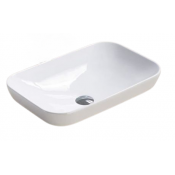 Раковина накладная Velvex E408D белый