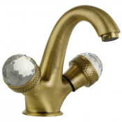 Смеситель для раковины Migliore Axo Swarovski 18481 бронза