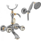 Смеситель для ванны Migliore Korona ML.KRN-4703.CRDO хром/золото