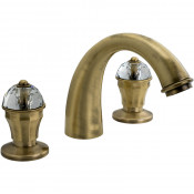 Смеситель для раковины Migliore Prestige Crystal 30859 бронза