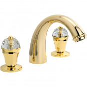 Смеситель для раковины Migliore Prestige Crystal 30860 золото