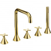 Смеситель на борт ванны Migliore Sirius 28172 золото