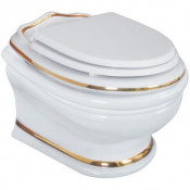 Подвесной унитаз Migliore Milady 20873 золото/белый