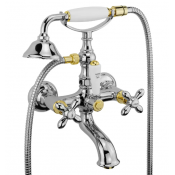 Смеситель для ванны Migliore Princeton Plus ML.PRP-8002.CRDO хром/ золото