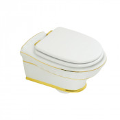 Унитаз подвесной Migliore Gianeta 28348 белый/золото