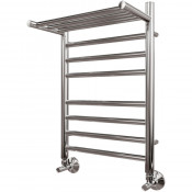 Полотенцесушитель водяной Point PN10146SP П7 400x600 с полкой хром