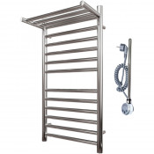 Полотенцесушитель электрический Point PN10148SPE П11 400x800 с полкой левый/правый хром