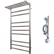Полотенцесушитель электрический Point PN10150PE П9 500x1000 с полкой левый/правый хром