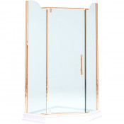 Душевой уголок Migliore Diadema Penta 24175 90x90 бронза/прозрачное