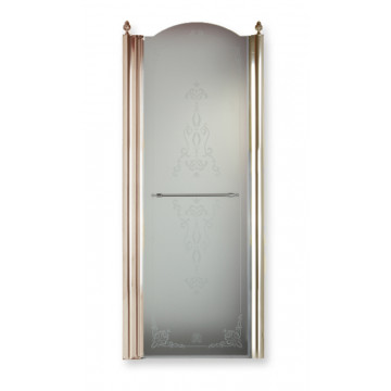 Душевая дверь Migliore Diadema 27436 80 бронза/матовое с декором