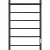 Полотенцесушитель электрический Point PN04858PB П5 500x800 с полкой, диммер справа, черный