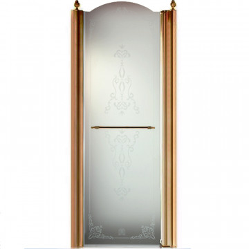Душевая дверь Migliore Diadema 20408 90 бронза/матовое с декором