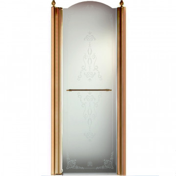 Душевая дверь Migliore Diadema 20405 80 бронза/матовое с декором