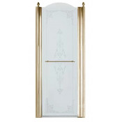 Душевая дверь Migliore Diadema 22713 80 бронза/прозрачное с декором