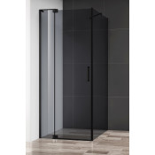 Душевой уголок Cezares Slider SLIDER-AH-1-100-80/90-GRIGIO-NERO 100х80 черный/серое