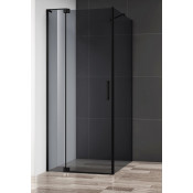 Душевой уголок Cezares Slider SLIDER-AH-1-80-70/80-GRIGIO-NERO 80х70 черный матовый/графит