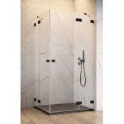 Душевой угол Fiinn F-1013/ч черный матовый/прозрачное