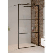 Душевая перегородка Riho Grid GB400 900 GB4090000 черный матовый/прозрачное