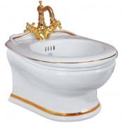 Биде подвесное Migliore Milady 20864 золото/белый