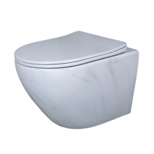 Подвесной унитаз Gid ceramic Ws2198 62228Y безободковый белый под камень