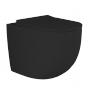 Приставной унитаз Gid ceramic TRS-269BM 62214Y безободковый черный матовый
