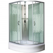 Душевая кабина Мономах Б/К 100/70/24 МЗ L 10000005807 100х70 хром/прозрачное с рисунком