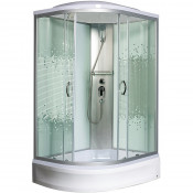 Душевая кабина Мономах 100/70/24 МЗ R 10000005820 100х70 хром/прозрачное с рисунком