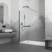 Душевая перегородка RGW WA-041B 35104009-14 90 черный/прозрачное