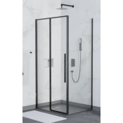 Душевой уголок RGW Stilvoll SV-42B (SV-12B + Z-050-1B) 32324238-014 130х80 черный/прозрачное