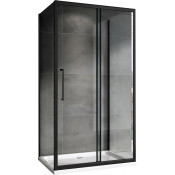 Душевой уголок Abber Schwarzer Diamant AG30110BH-S90B-S90B 110х90 черный/прозрачное