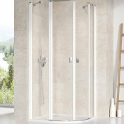 Душевой уголок Ravak Chrome CSKK4 3Q170100Z1 90х90 белый/transparent