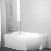 Шторка на ванну Ravak Chrome CVSK1 Rosa 140/150 L 7QLM0U00Y1 85 сатин/transparent