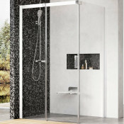 Душевой уголок Ravak Matrix MSDPS 0WLD4100Z1 L 110х80 белый/transparent