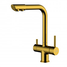 Смеситель для кухни WasserKRAFT A8377 с подключением к фильтру золото