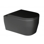 Подвесной унитаз Olympia Tutto Evo TUE1202R23 безободковый черный матовый