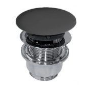 Донный клапан Olympia PIL23C матовый черный