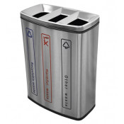 Контейнер для раздельного сбора мусора Nofer 14100.S хром