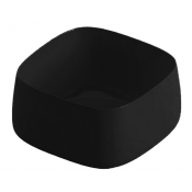 Раковина накладная Artceram Cognac Quadro COL006 03 00 nero *0 черный глянцевый