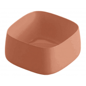 Раковина накладная Artceram Cognac Quadro COL006 40 00 tortora