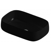 Раковина накладная Artceram Cognac Quadro COL008 17 00 матовый черный