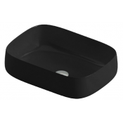 Раковина накладная Artceram Cognac Quadro COL009 17 00 матовый черный