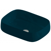 Раковина накладная Artceram Cognac Quadro COL009 42 00 petrolio