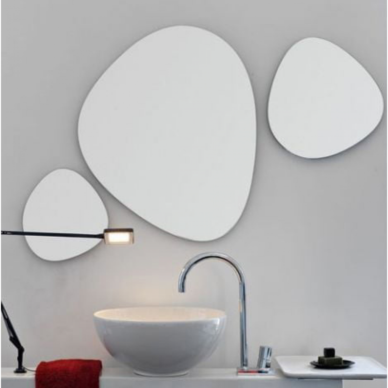 Купить комплект зеркал. Зеркало, ARTCERAM acs011. Набор зеркал ARTCERAM Stone. Необычное зеркало в ванную. Зеркала необычной формы для ванной.